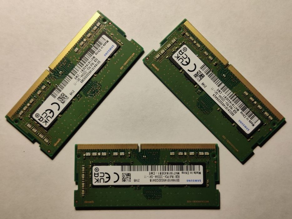 Пам'ять Samsung 8GB SO-DIMM DDR4 3200 MHz (M471A1K43EB1-CWE)
