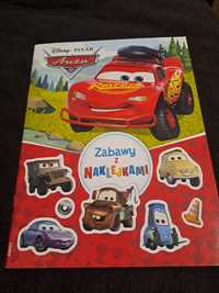 Książka z zadaniami, książeczka aktywizująca naklejki Auta Cars Pixar