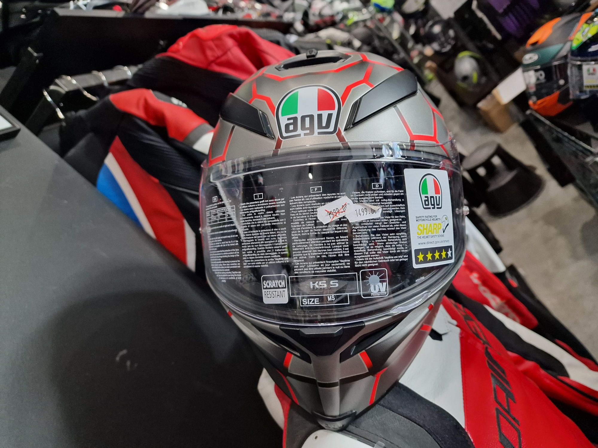 MotoSzafa KASK AGV K-5 S VULCANUM RED !gratisy!