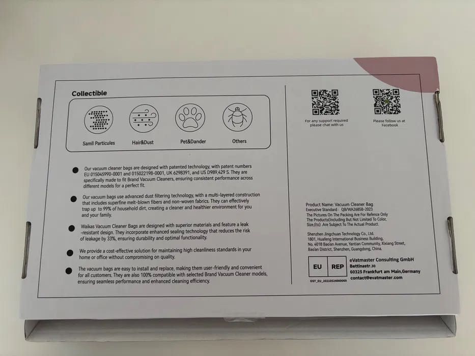 Мішки для пилу WAIKAS, сумісні з пилососами Miele FJM/GN