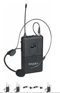 Mikrofon nagłowny Ibiza HS20-UHFB