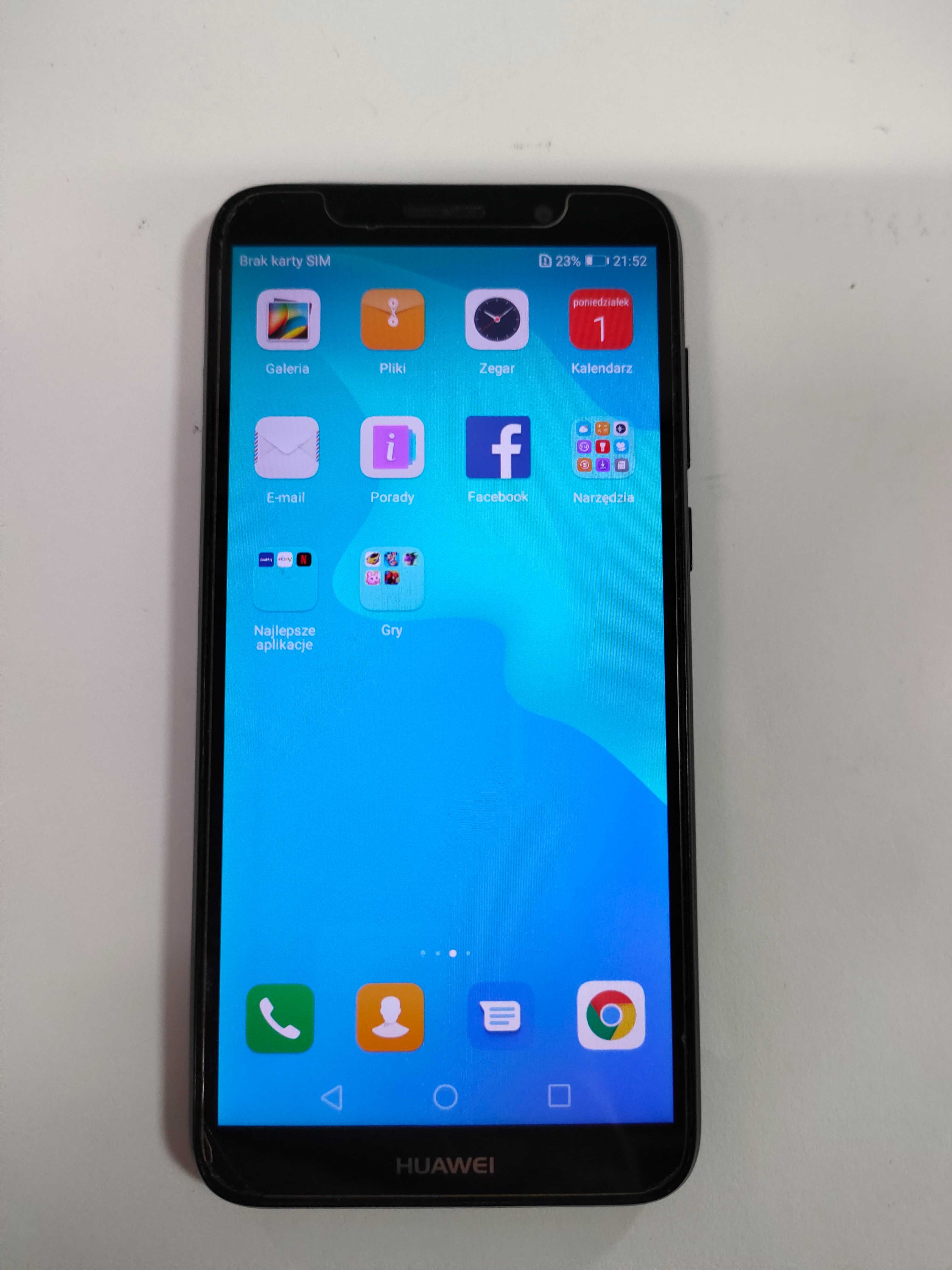 Smartfon Huawei Y5 2018 1 GB / 8 GB 4G (LTE) czarny 152/24/w