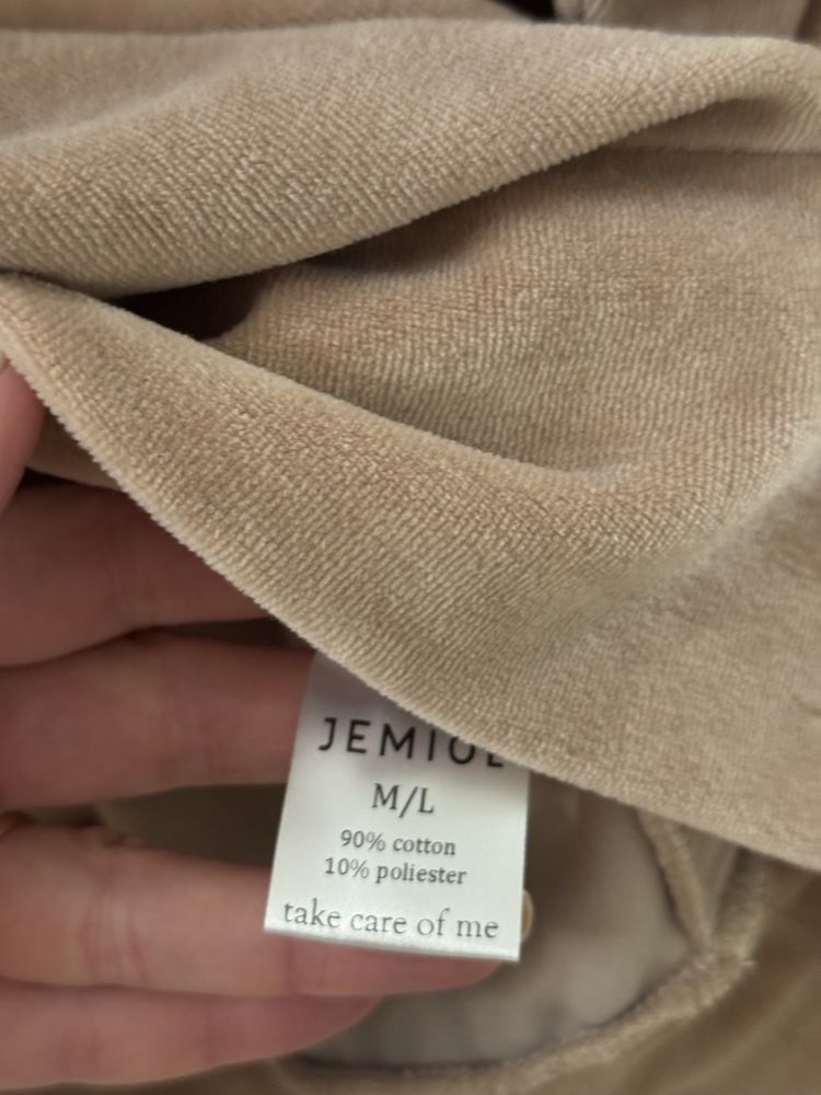 Łukasz Jemioł bluza welurowa z kapturem r. M/L