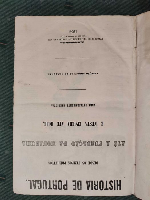 História de Portugal desde os tempos primitivos até à fundação -1852