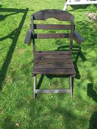 Krzesła ogrodowe drewniane składane