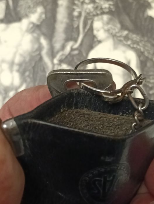 Porta chaves vintage em couro