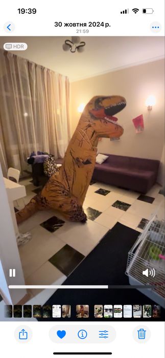 Надувний динозавр костюм хеллоувін