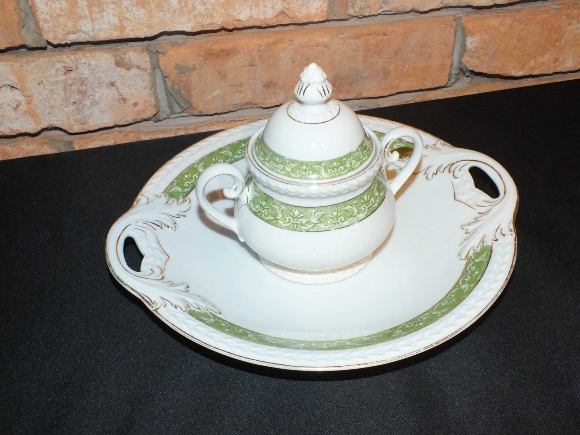 Patera i cukiernica C.T. Tielsch Altwasser porcelana Wałbrzych b013020