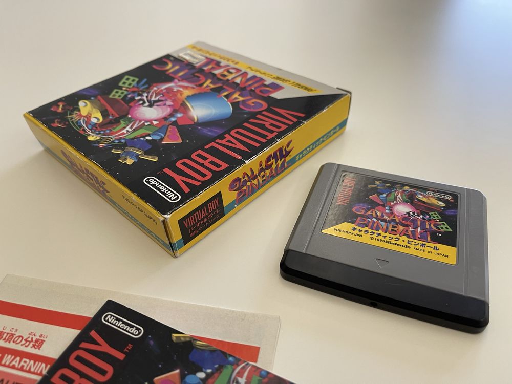 Galactic Pinball Nintendo Virtual Boy komplet