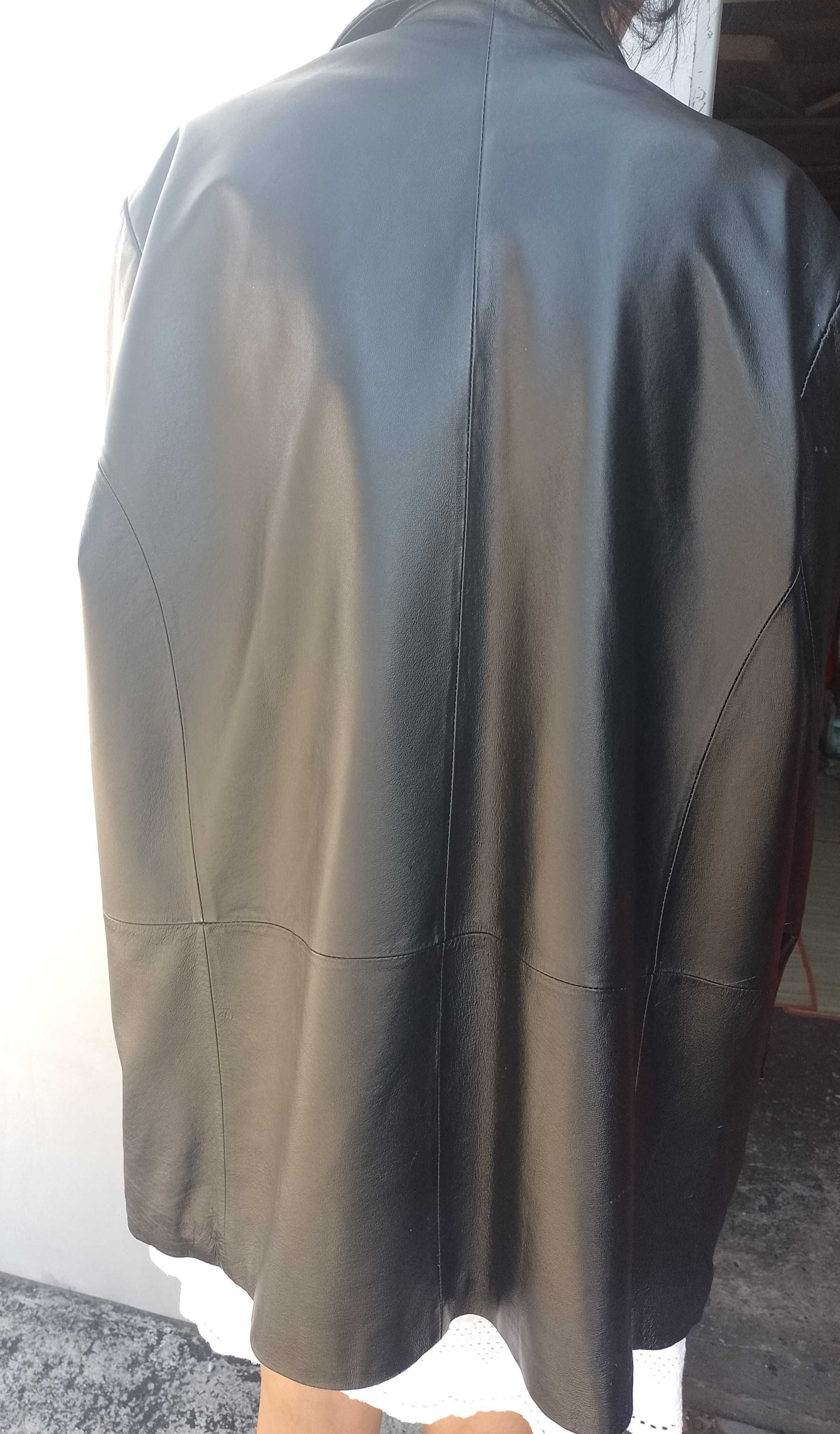 (2XL/3XL) Skórzana kurtka z Londynu, Genuine Leather, Top Vintage