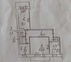 Продам 3-х кімнатну  квартиру, Тополь-2, буд.38