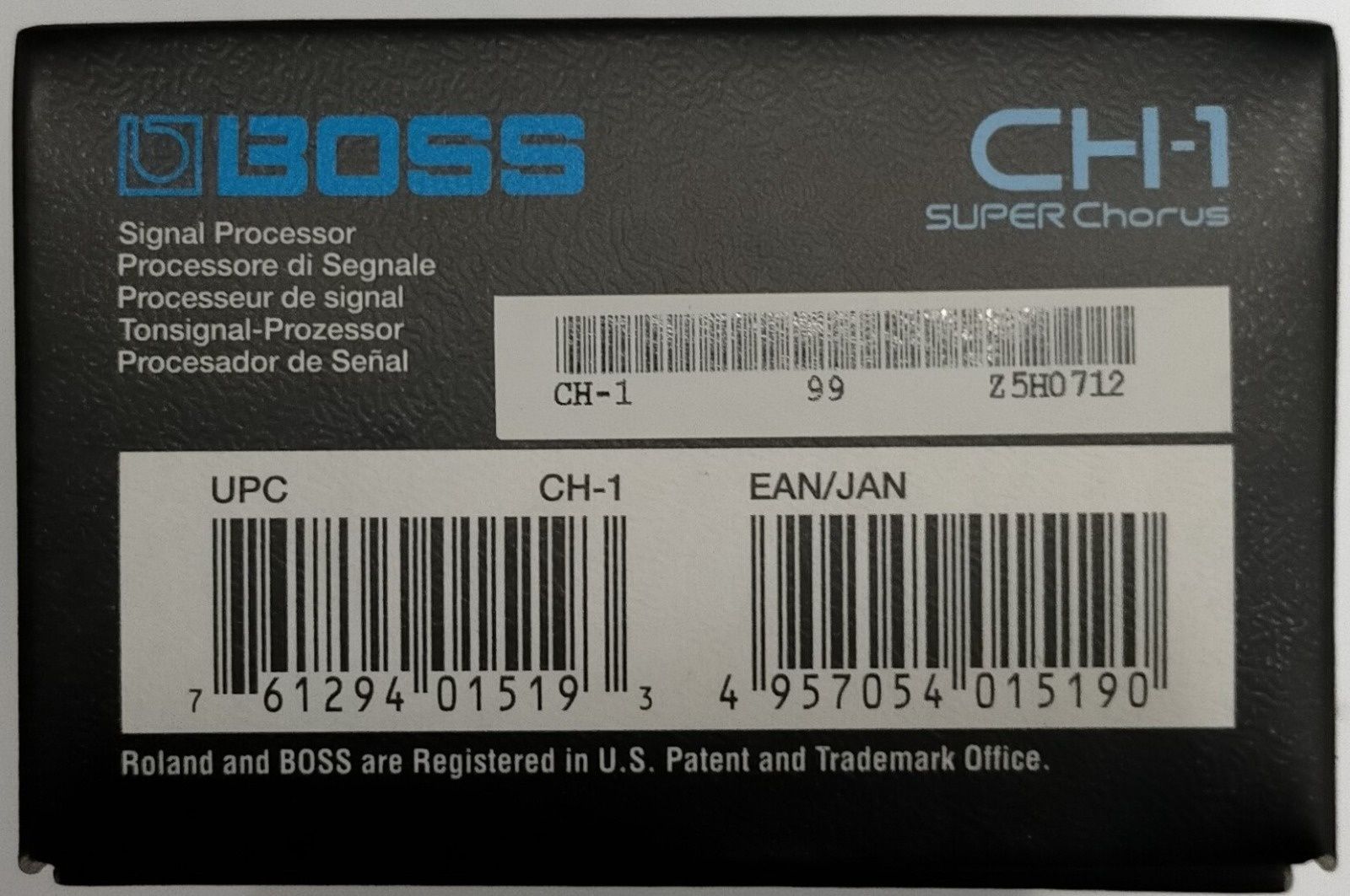 Pedal boss super chorus