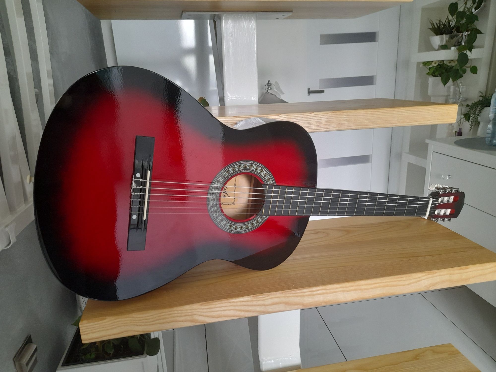 Gitara klasyczna rozmiar 4/4 duża śliczna