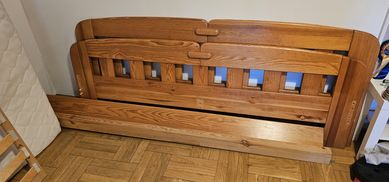 Rama łóżka 180cm ,drewniana ,oddam
