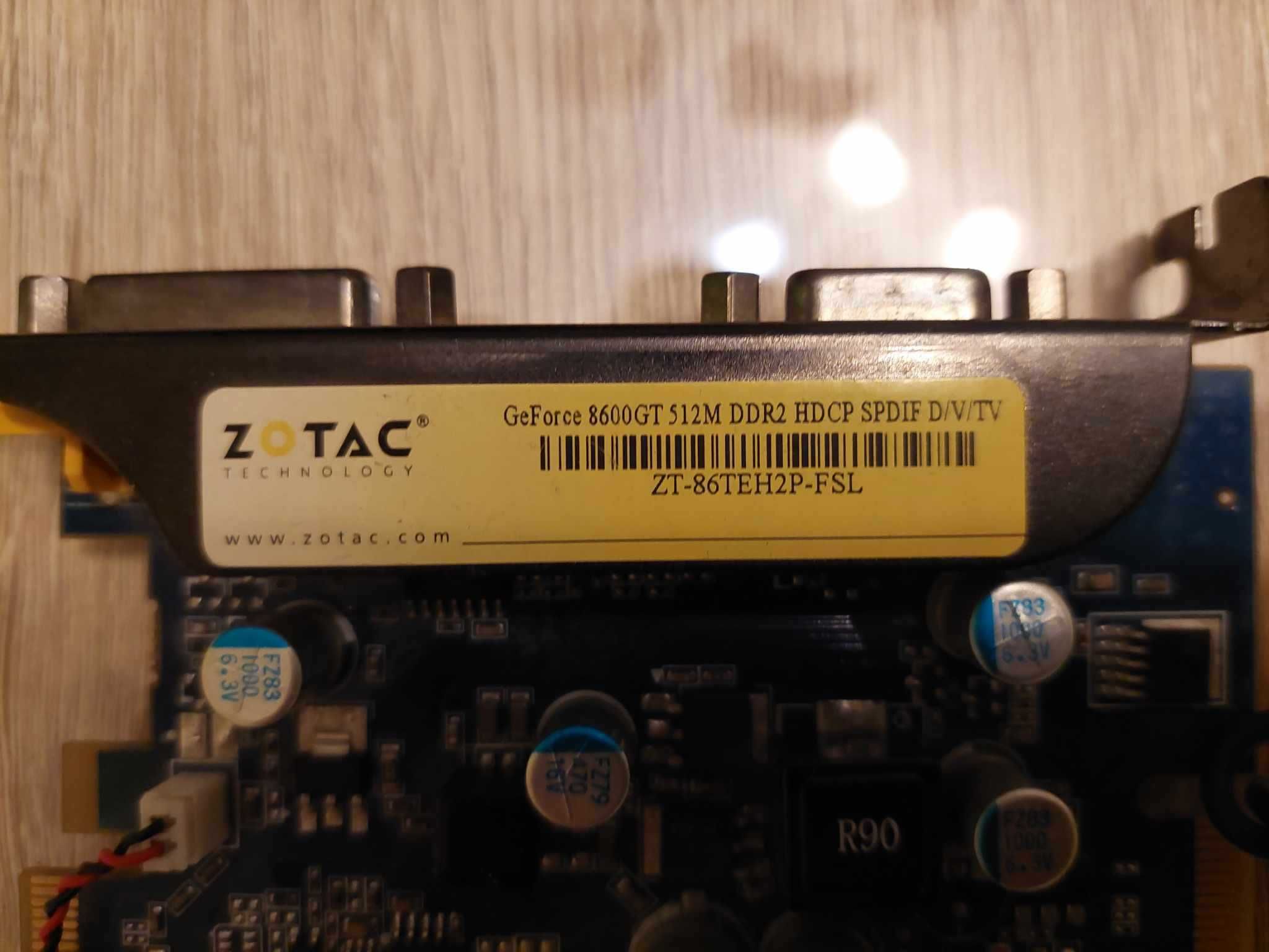 Karta graficzna GeForce 8600 GT nVIDIA ZOTAC komputer PC