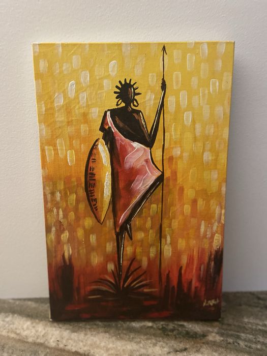 Pintura africana em tela