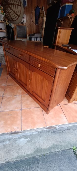 Aparador 3 portas 3 gavetas pinho maciço