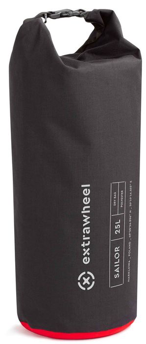 EXTRAWHEEL Worek Wodoszczelny Pojemność 25 L Zamknięcie Rolowane+Pasek