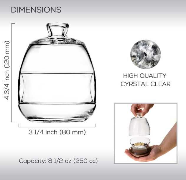 Deserowe miseczki szklane  ( 2 sztuki)  NR.836