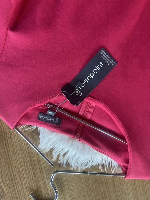 Nowa sukienka Greenpoint 44 42 XL na wesele komunie chcrzest malinowa