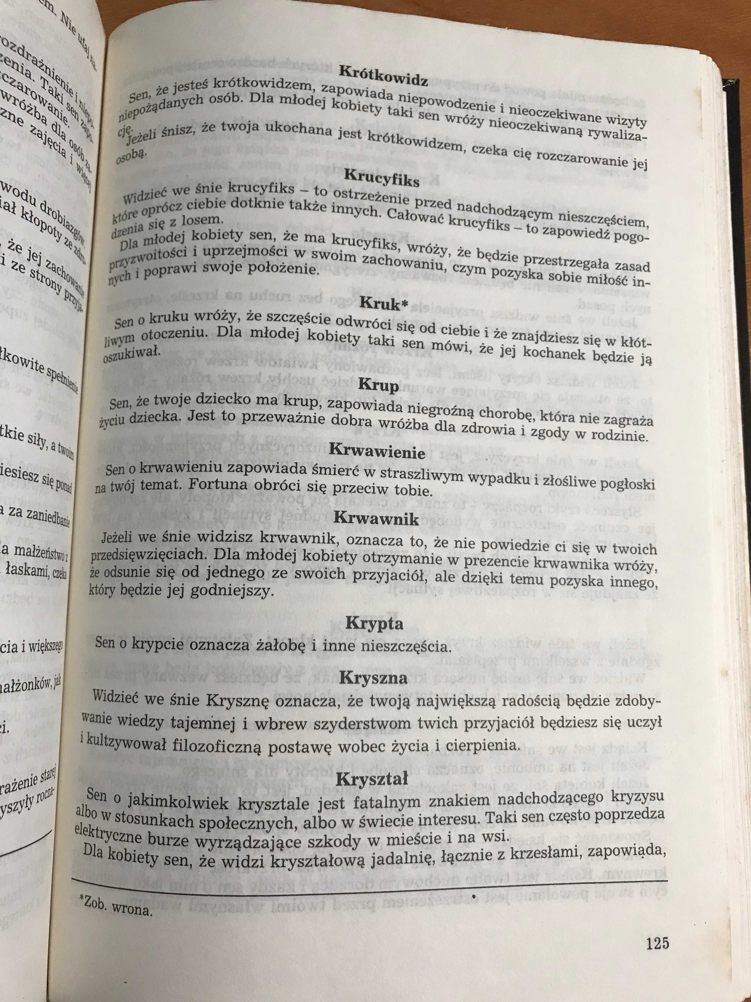 /Ezoteryka wróżenie sny/ Sennik amerykański symbole i znaczenie