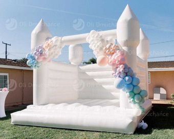 Wynajmę dmuchaniec biały zamek wesele urodziny komunia chrzciny foto