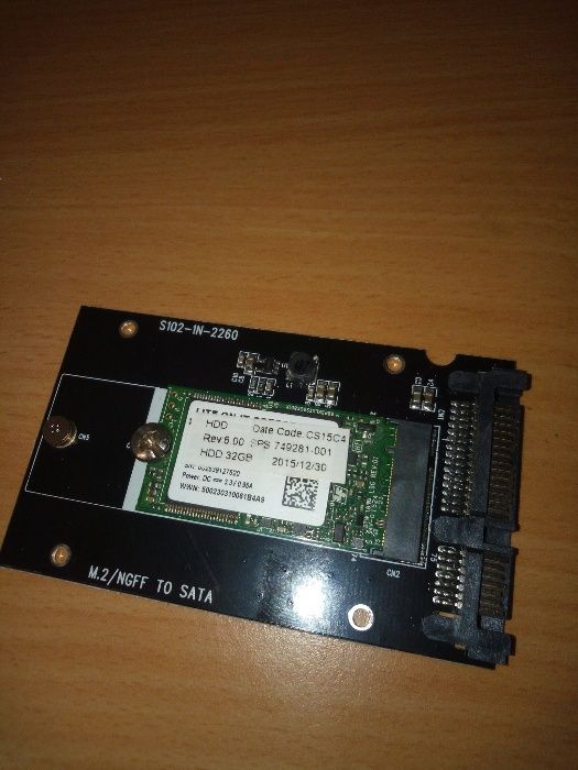 M2 2280 3d sata NGFF 32 GB 6gb segundo