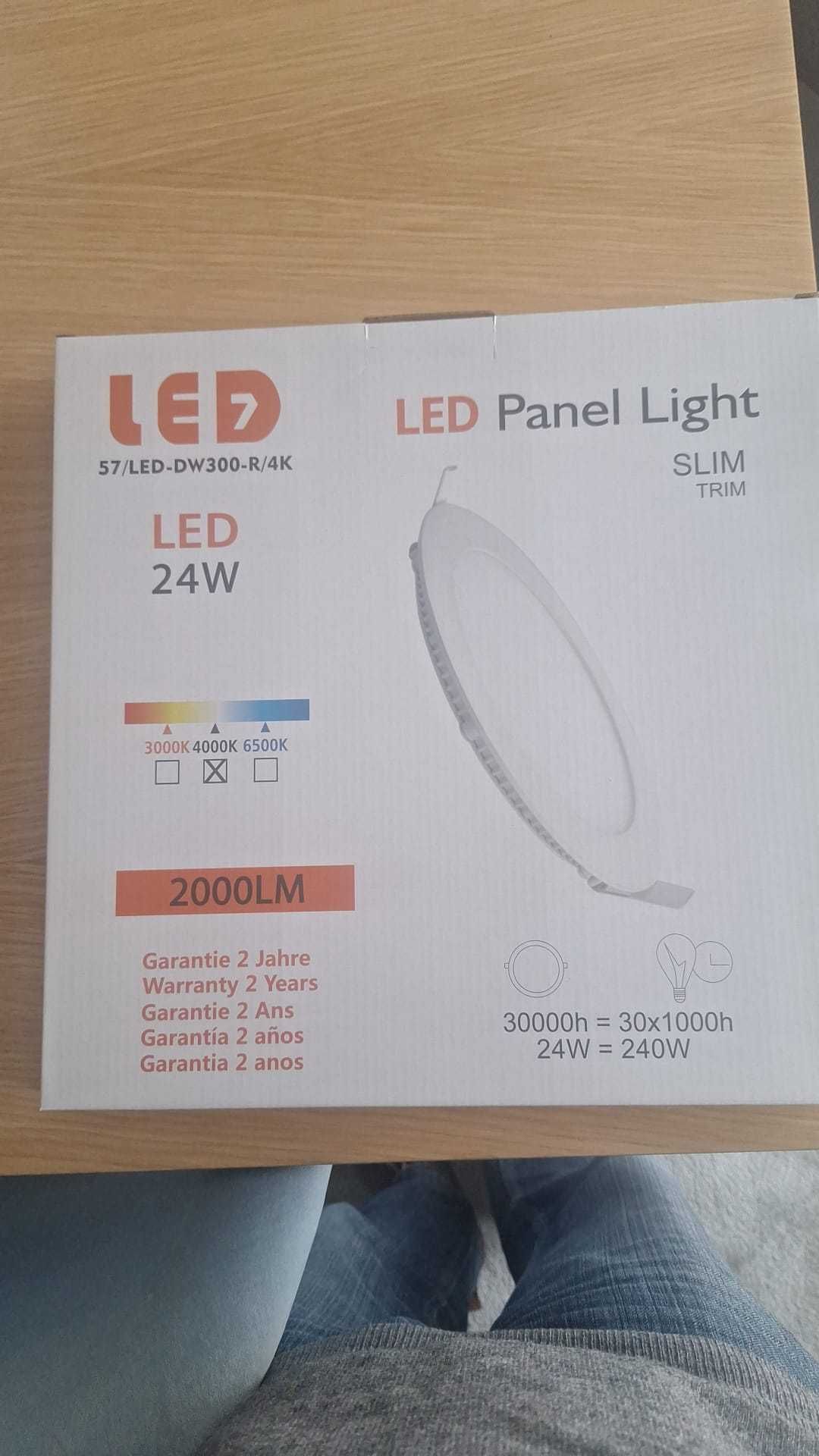 led panel light slim 24w 2000lm