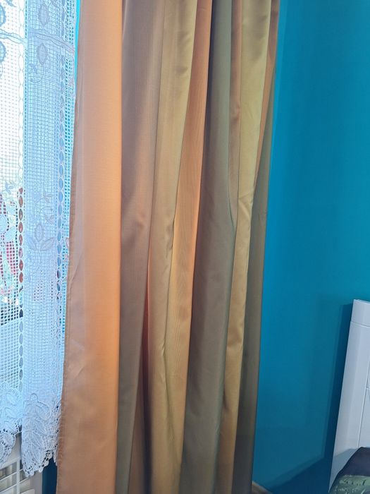 4 szt zasłony do salonu cieniowane eleganckie + lambrekin wys. 2.65