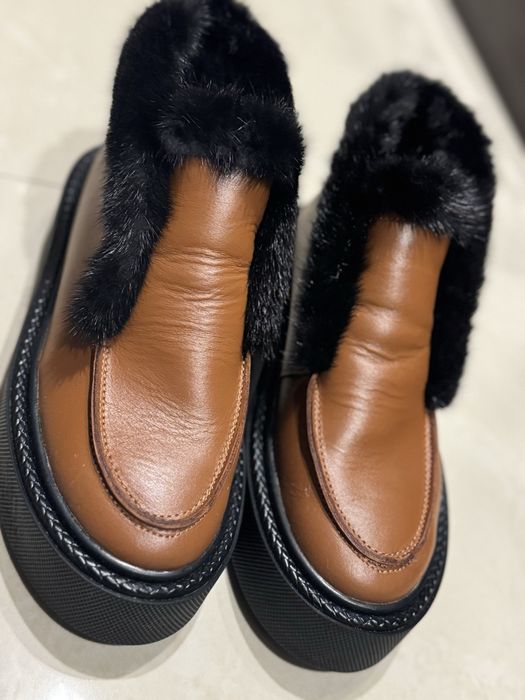 Зимние лоферы с норкой