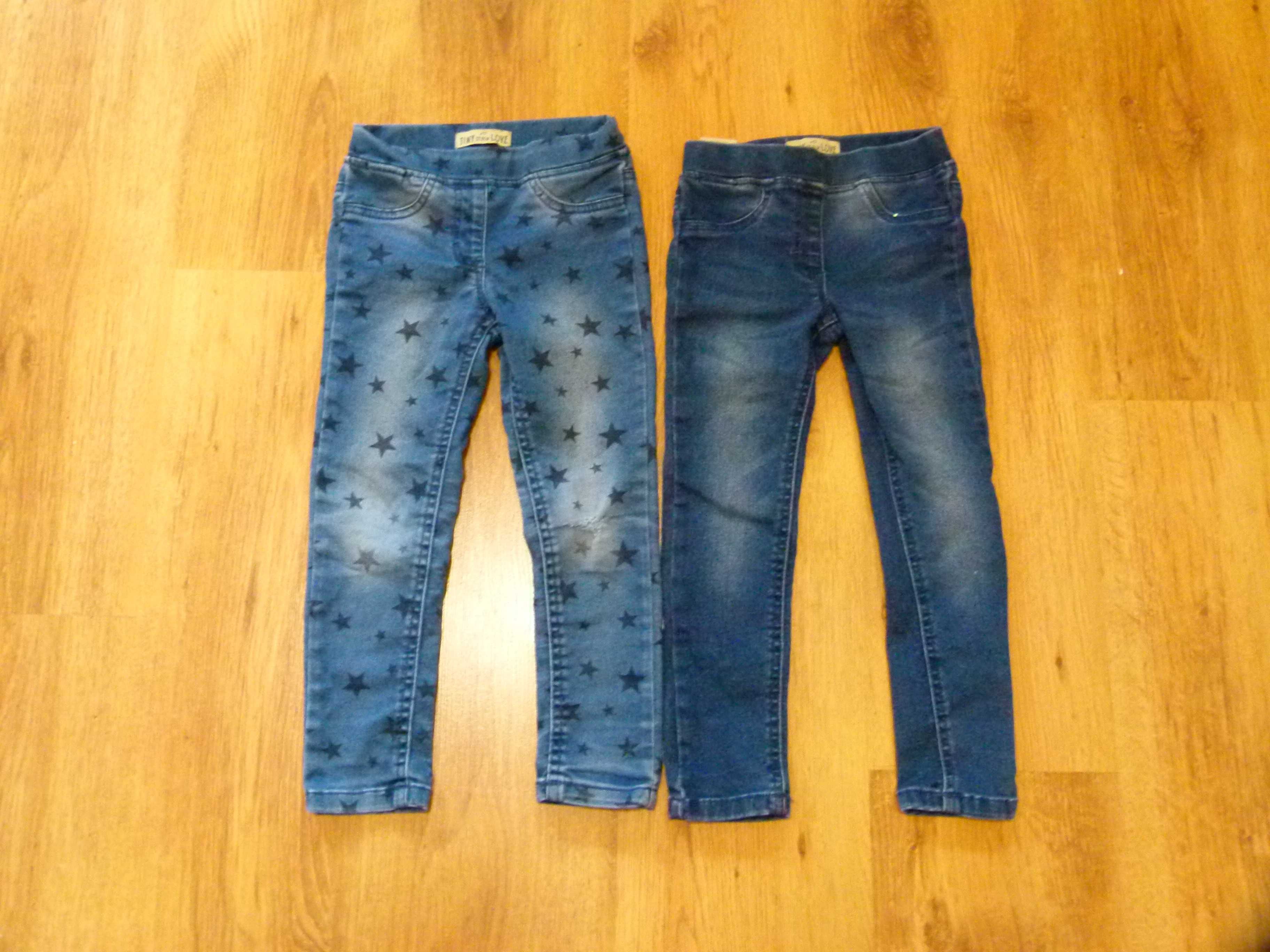 rozm 104 Pocopiano zestaw 2x spodnie jeans  rurki