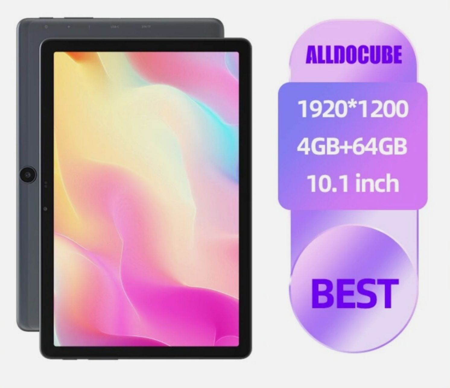 Планшет Alldocube Smile X 10.1* . Память 4/64гб . С сим картой 4G LTE