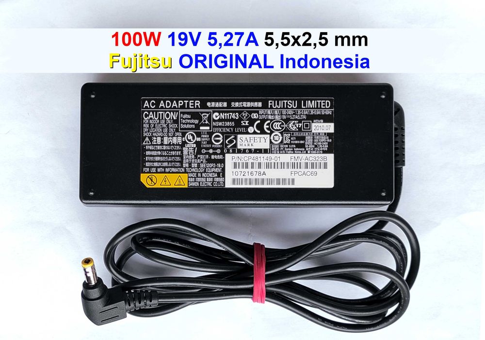 Блок питания ноутбука 100W 19V 5,27A Fujitsu 5,5х2,5 мм ГЕРМАНИЯ