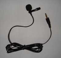 Петличный микрофон мини MicroPhone 3.5mm jack с зажимом Черный - 2 м.