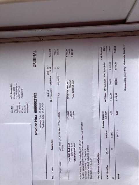 Mira termica  ATN  5-15x