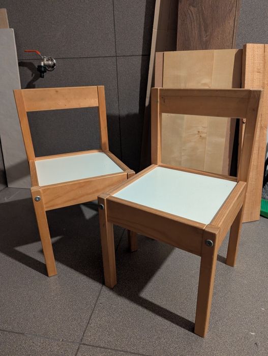 Dwa krzesełka dziecięce Ikea za darmo