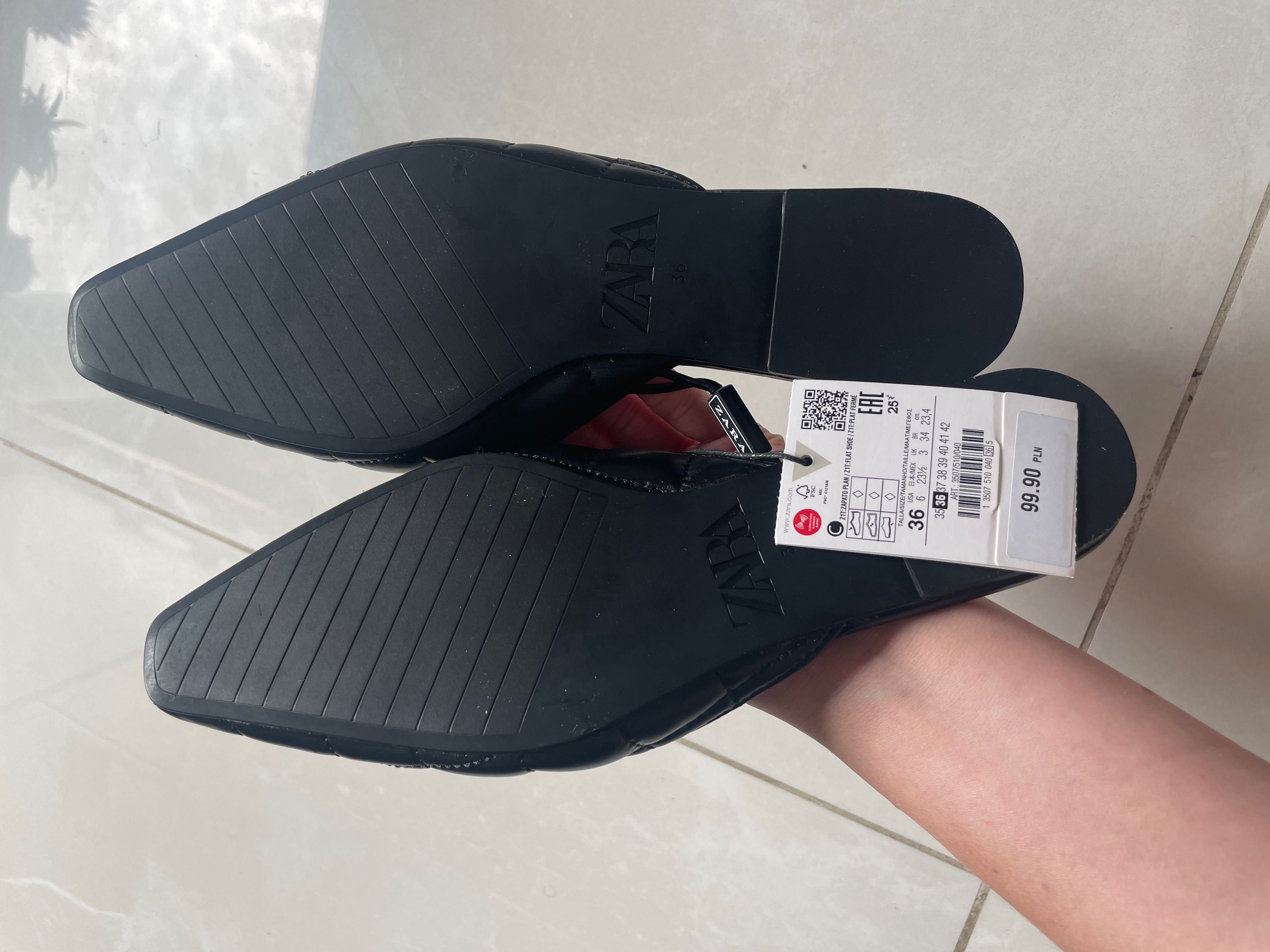 Klapki pikowane zara