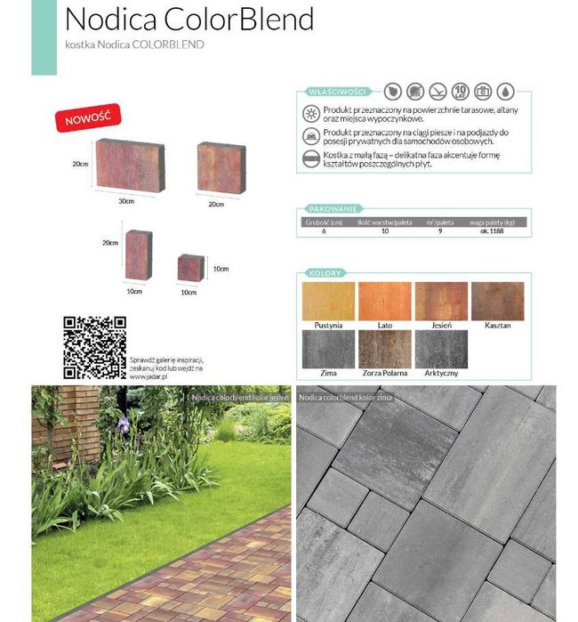 Kostka Brukowa Nodica Colorblend. Na taras, podjazd. Najniższe ceny!