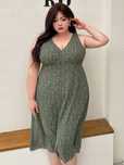 Sukienka Letnia W Kwiaty Boho Rozkloszowana Midi Casual Dazy 3Xl 46