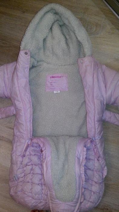 Конверт,комбинезон на меху Libellule с пуговицами-кристаллами