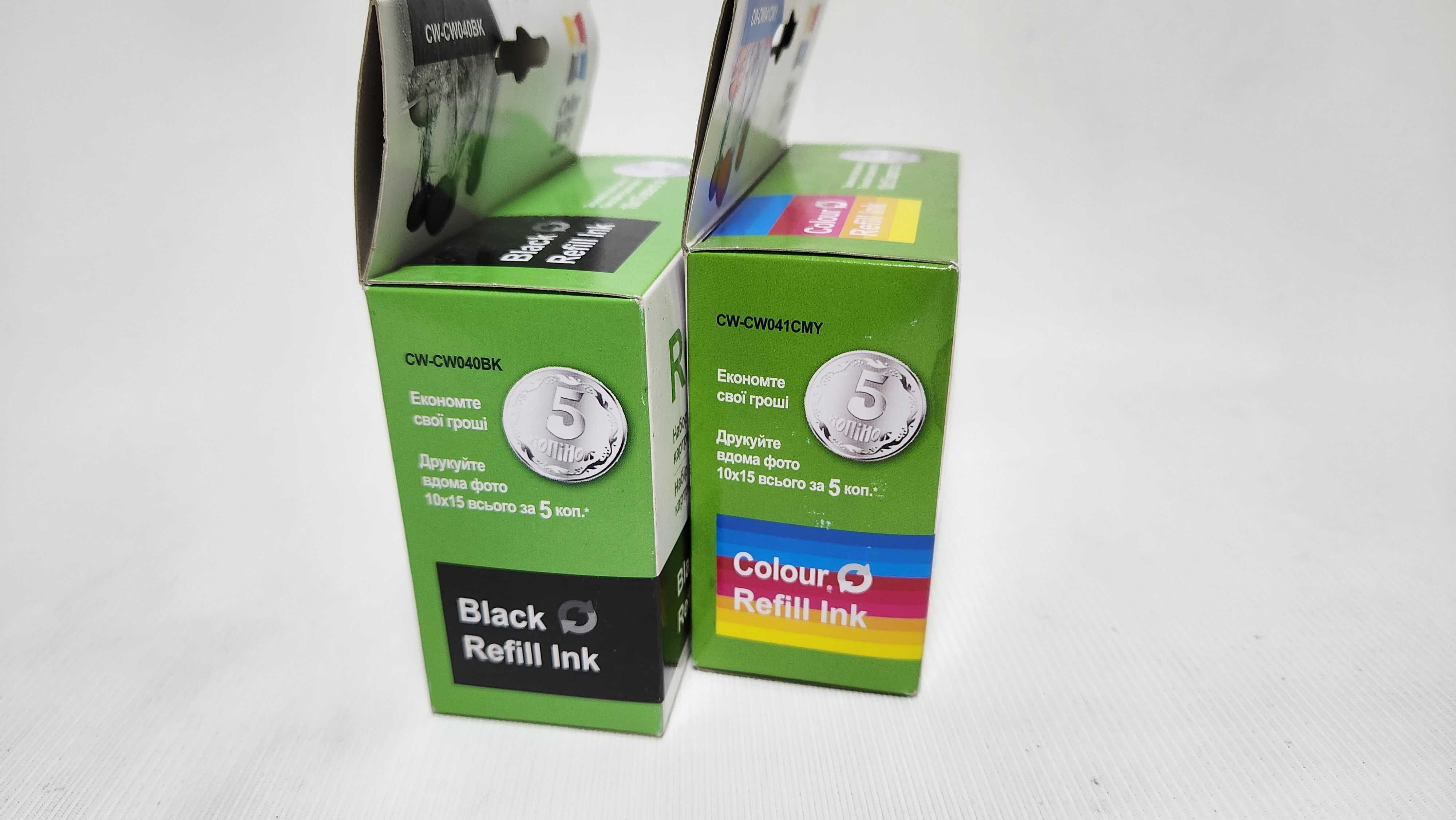 Заправний набір чорнило Canon CW-CW040BK та CW-CW041CMY