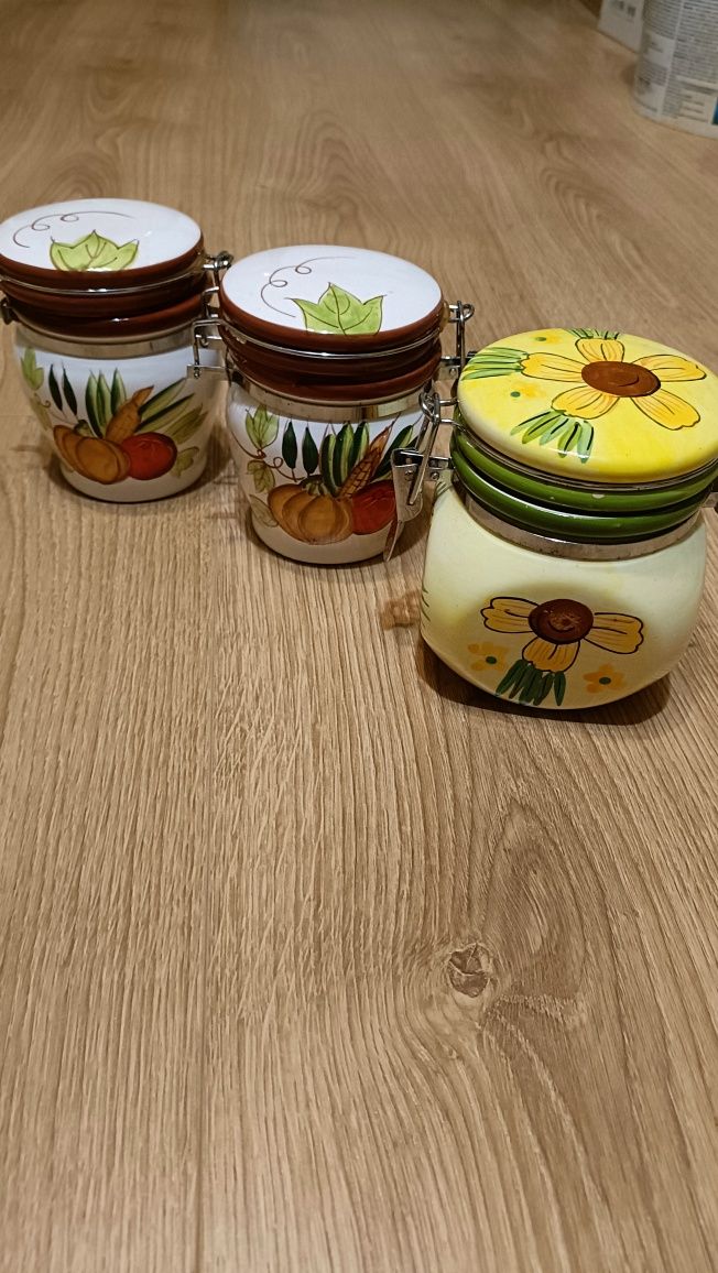 Porcelanowe ceramiczne zamykane pojemniko kuchenne