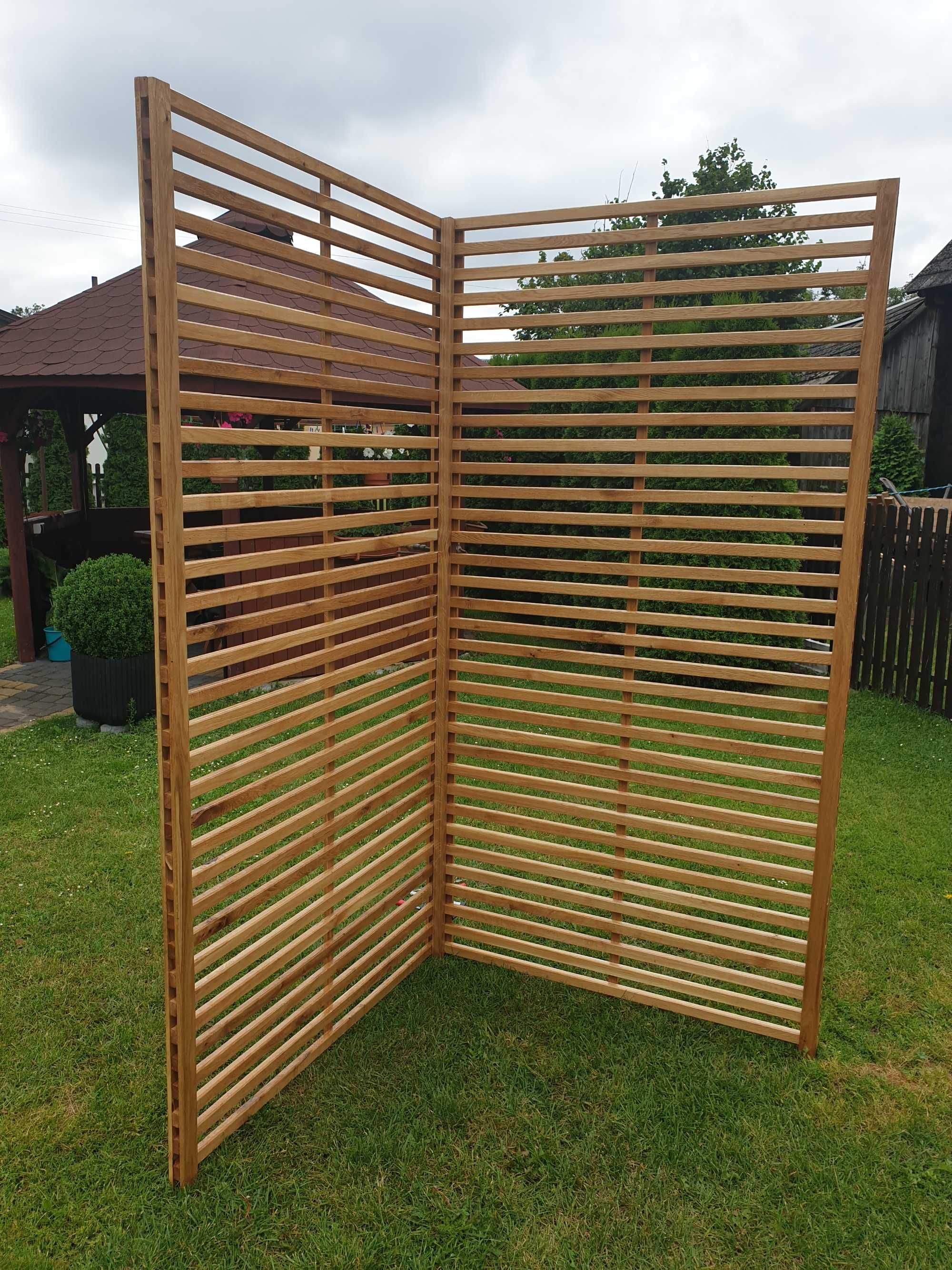 Nowoczesna pergola kratka taras balkon drabinka