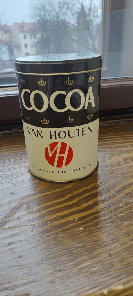 Puszka vintage Van Houten