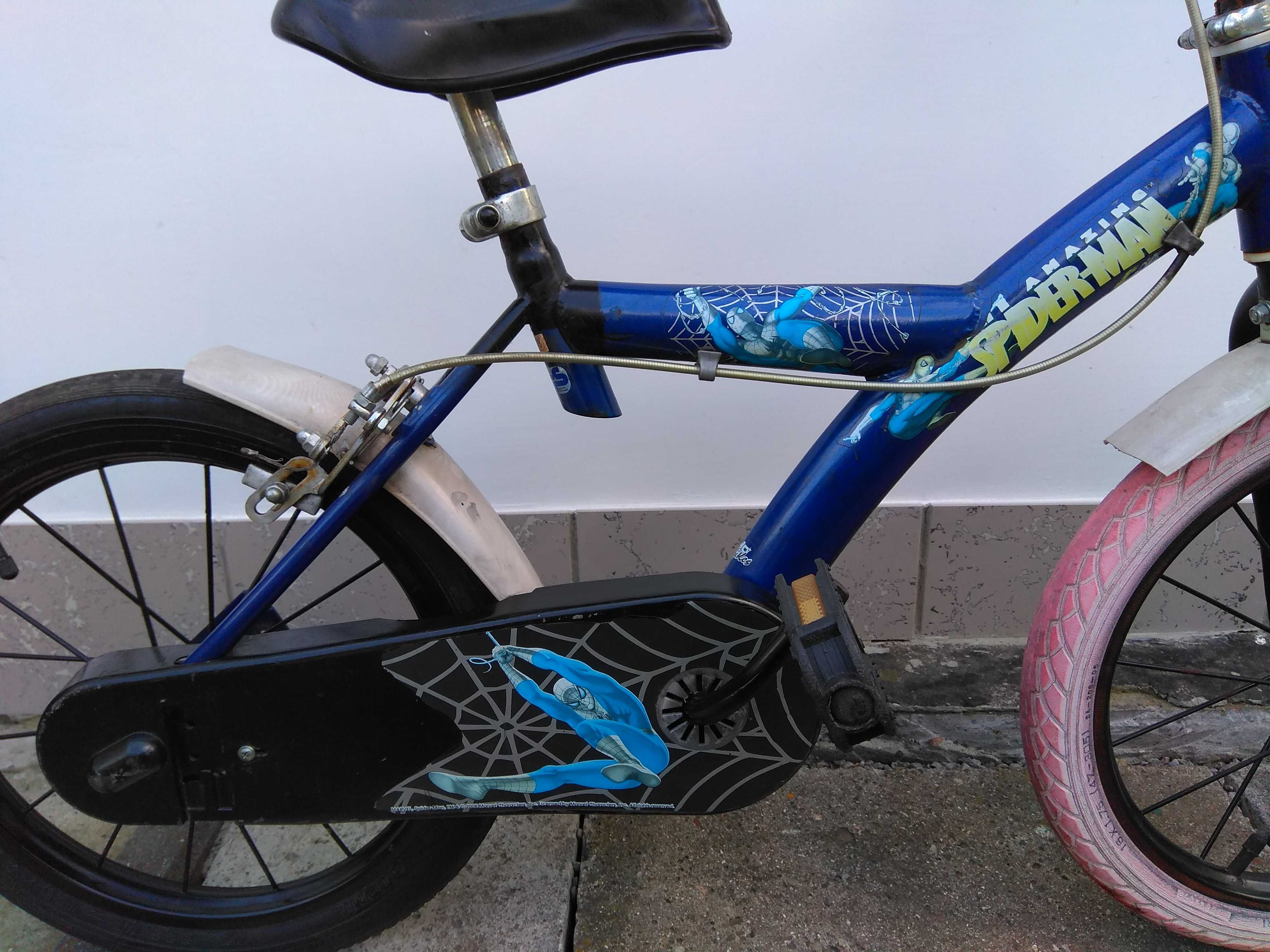 Rower dziecięcy BMX Spiderman koła 16 cali 16"