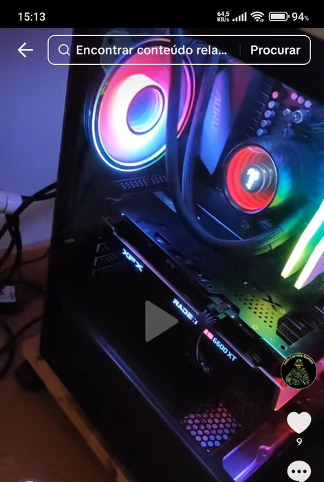 RX 6600 XT Black 8GB usado