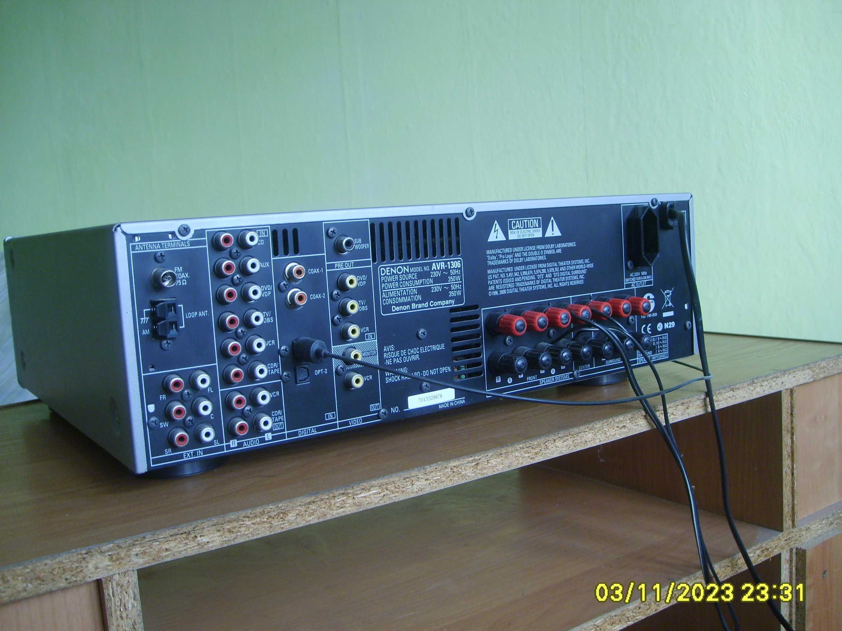 Amplituner Denon AVR - 1306 do kina domowego 5.1