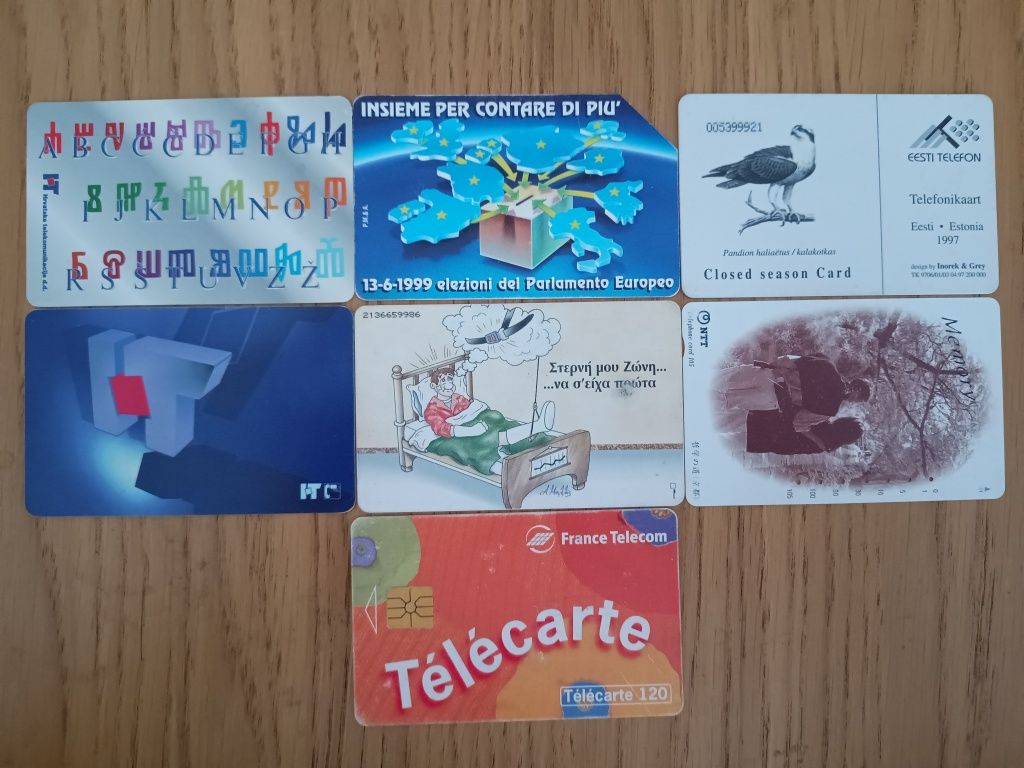Zagraniczne karty telefoniczne