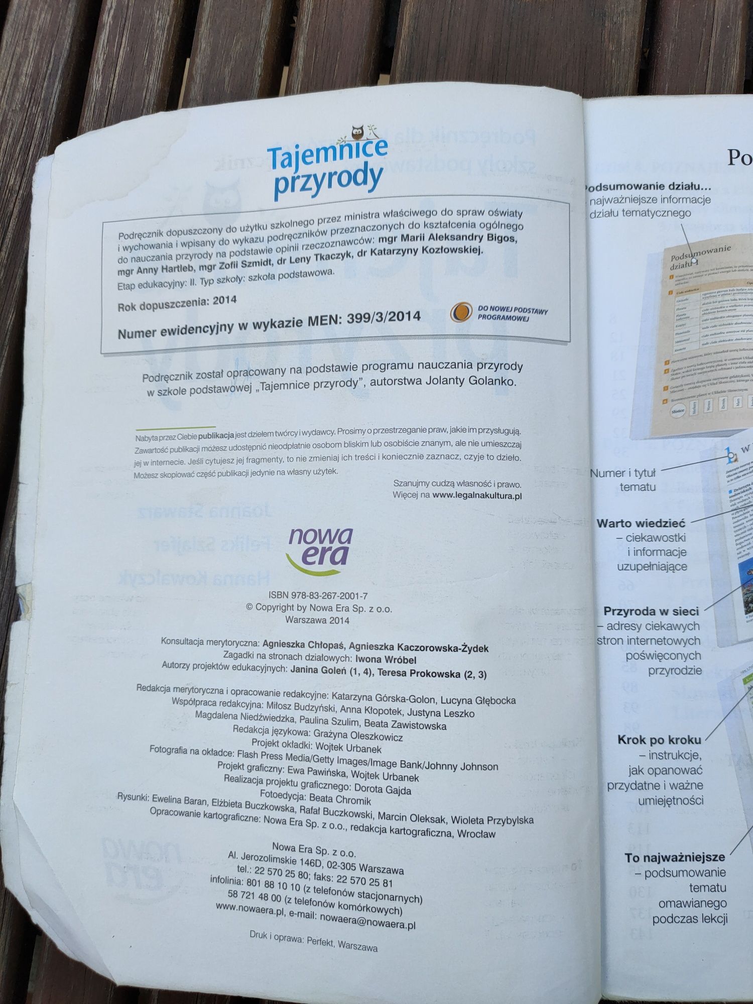 Tajemnice przyrody klasa 6 SP wydawnictwo Nowa era