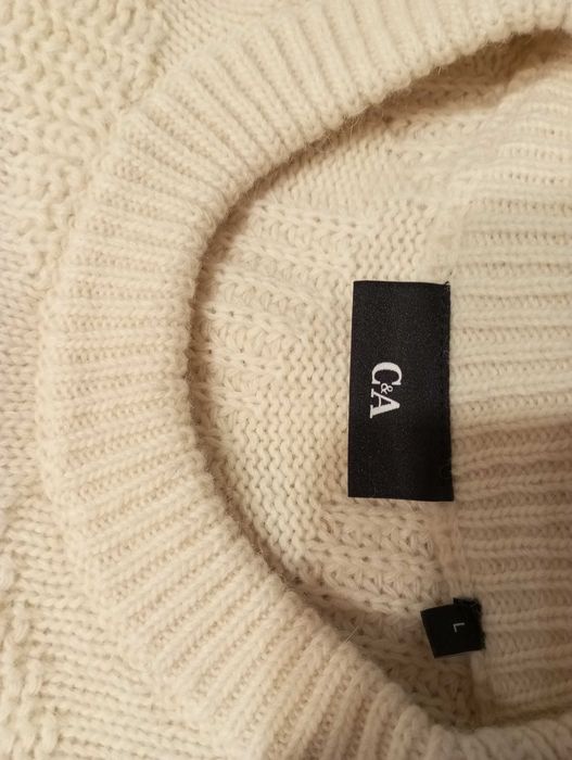 C&A Piękny Męski Wełniany Sweter rozm.L